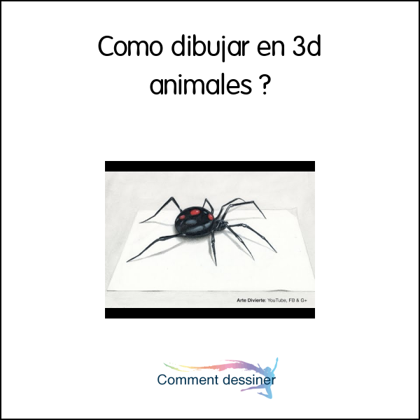 Como dibujar en 3d animales